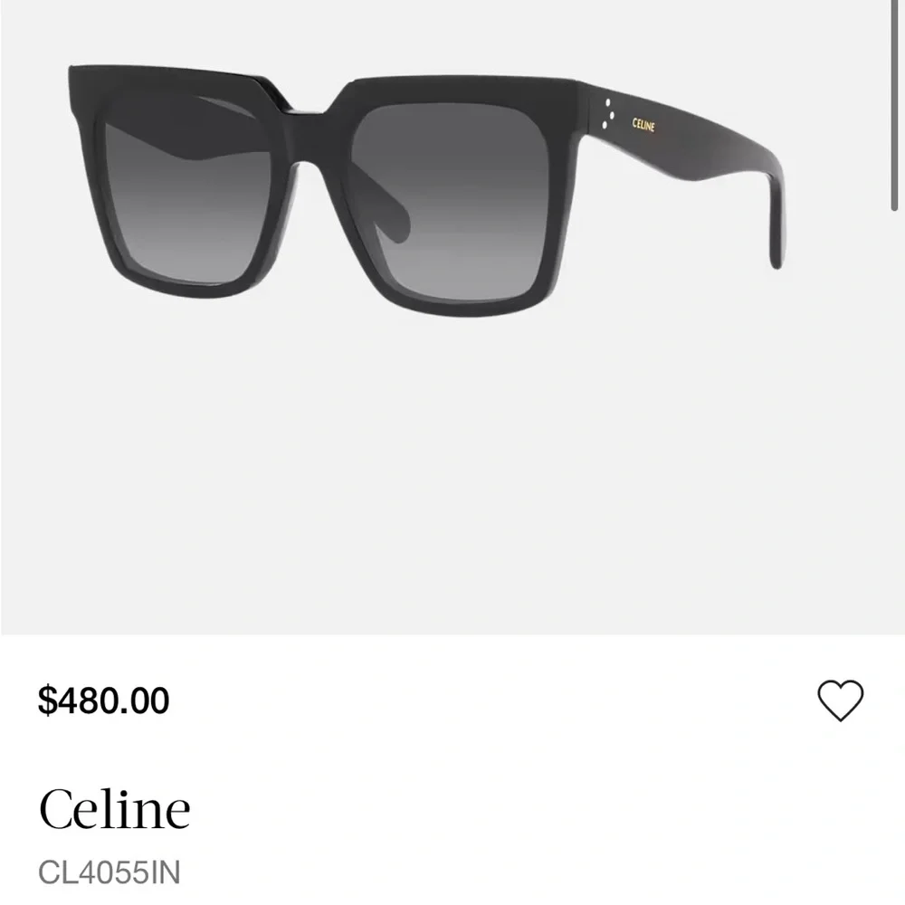 CELINE CL4055IN Sunglasses – Bold Acetate, Minimal Logo - Picture 1 of 7